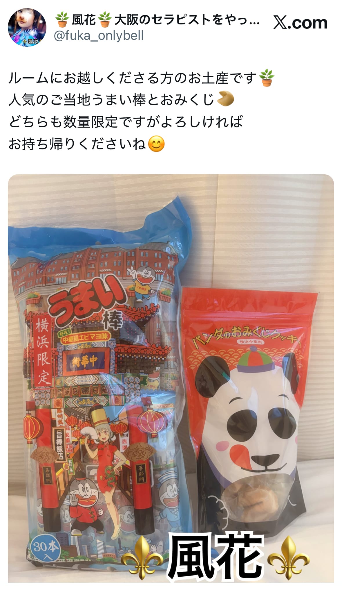 お土産です(๑╹ω╹๑ )